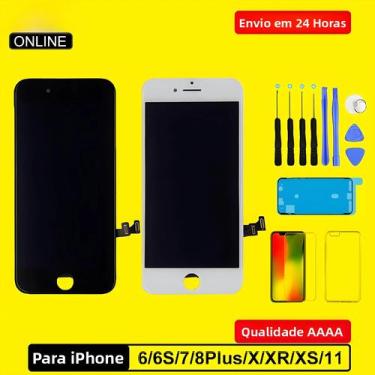 Imagem de Tela LCD Com Digitalizador E Touch 3D Para iPhone 6, 6S, 7, 8 Plus, X,
