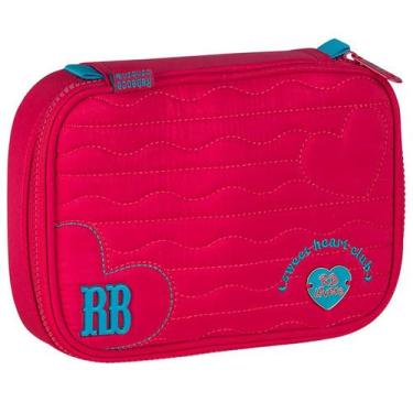 Imagem de Estojo escolar box para 36 lápis Heart Beats Rebecca Bonbon - rosa