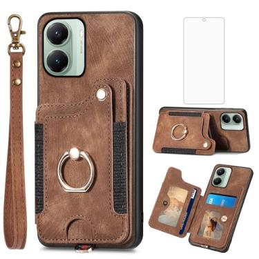 Imagem de Asuwish Capa de telefone compatível com Poco X7 Pro FGDGNK EUA marrom