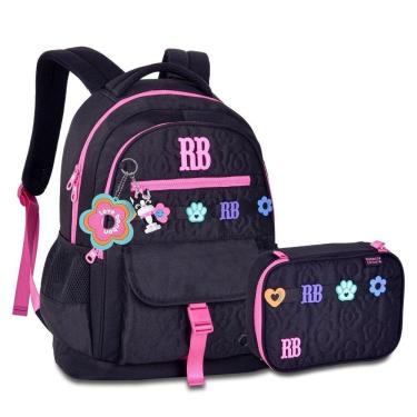Imagem de Mochila Escolar Com Estojo Rebecca Bonbon Kit Com Chaveiros