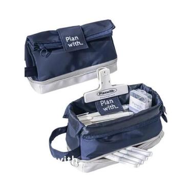 Imagem de Estojo De Lápis Dobrável De Grande Capacidade Com Dupla Camada, Bolsa 