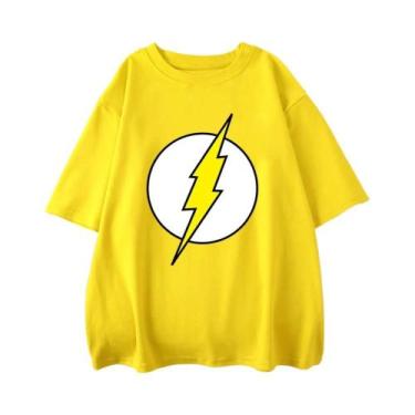 Imagem de Camiseta Masculina De Algodão Oversized the BIG BANG Theory Lightning 
