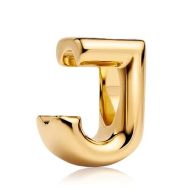 Imagem de Amieween Berloques com letra inicial J banhado a ouro 14K, mulheres, presentes, amor, mãe, família, amigo, aniversário, Natal, Dia das Mães, Dia dos Namorados, pulseiras e colares, pingente A-Z para