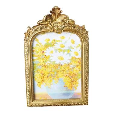 Imagem de Ｂｅｓｇａ Porta-retratos vintage em formato de arco, suporte para cartões ou decoração de parede, ideal para festas, corredores, Natal, inauguração de casa e