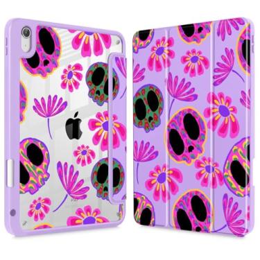 Imagem de Mektron Capa para iPad 2025 11 polegadas (chip A16) 11ª geração serve para iPad 10ª geração 11 polegadas 2022, porta-lápis embutido com capa à prova de choque capa transparente + suporte de três