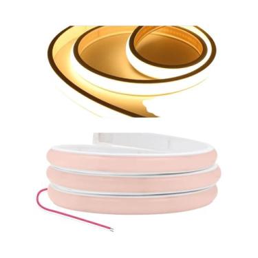 Imagem de Fita LED Flexível 12V 24V 320 LEDs/M COB Neon À Prova d'Água 3000K 400