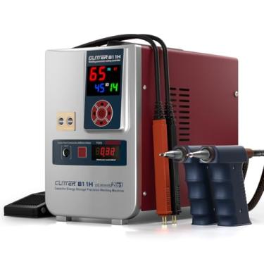 Imagem de Soldadora por pontos de bateria GLITTER 811H 2 em 1 com medição de resistência, 42000 W 7000A, de cobre, alumínio e níquel, para baterias de lítio LiFePO4 18650, modos AT/MT, funcionamento 24 horas