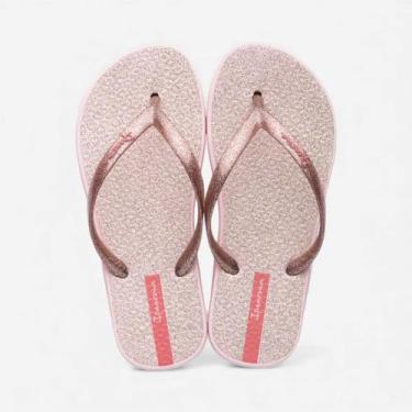 Imagem de Chinelo Ipanema Glitter Feminino Infantil Rosa Claro, Rosa claro, Glit