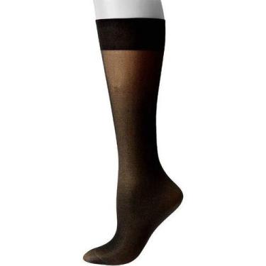 Imagem de Meia Fina Social 3/4 Fio 20 Mini Lu Kit c/ 3 Pares Loba Lupo, Preto, U