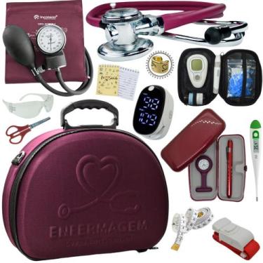 Imagem de Kit Enfermagem Maleta Medica Super Luxo Completa Promocao - Love Saude