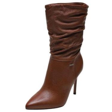 Imagem de Bota Feminina Salto Fino Elegante Conforto Couro Bottero-Feminino