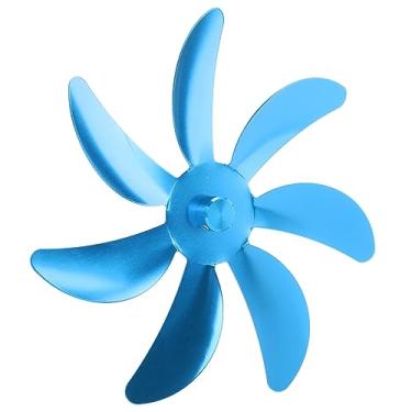 Imagem de aqxreight Ventilador de Fogão Em Liga de Alumínio Peça de Reposição de 7 Lâminas para Ventiladores de Lareira Design de Ajuste Universal Melhora a Circulação de Calor Compatível Com a Maioria Dos