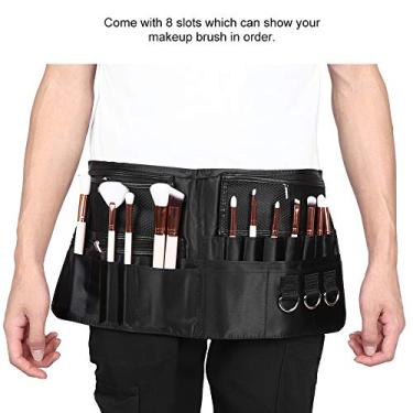 Imagem de Yinhing Bolsa de Armazenamento para Pincéis de Maquiagem, Cosméticos Profissionais, Pacote de Cintura Com Cinto Ajustável, 8 Espaços para Maquiadores, Material de Cetim para Viagem,