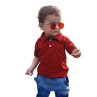Imagem de Camiseta Roupa Bebê Gola Polo Piquet e Infantil com Bordado - Patrulha