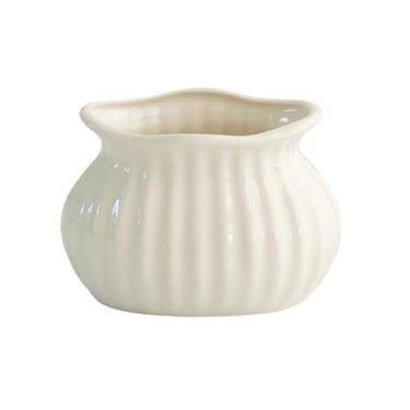 Imagem de Vasos de flores Vaso decorativo de cerâmica para flores, ideal para mesa moderna, estante, sala estar, decoração prateleira ou lareira Vaso de cerâmica