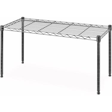 Imagem de Whitmor Prateleiras de 1 camada, organizador de armazenamento de arame, 76 cm C x 35 cm L x 38 cm A, preto