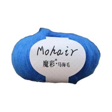 Imagem de Fio De Mohair Macio 25g 160m Para Tricô Manual E Crochê, Lã Para DIY, 