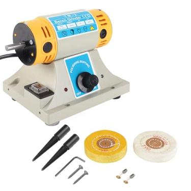 Imagem de Luqeeg Máquina Elétrica de Polimento de Joias de 350 W Com Carcaça de Motor à Prova de Poeira para Uso Em Bancada de Torno Dentário