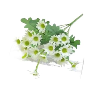 Imagem de Flores Artificiais, Adequadas Para Casamentos E Jardins — Plantas Decorativas Realistas Para Uso Interno E Externo.(Branco-1,1 unidade)