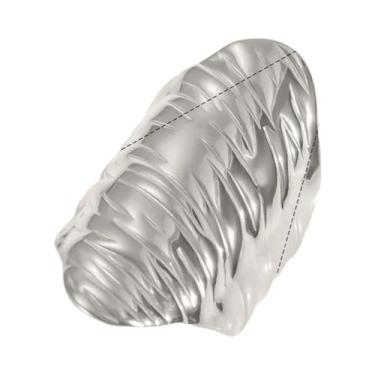 Imagem de Anel Geométrico Feminino Banhado a Ouro 18K Em Aço Inoxidável  Joia Mo