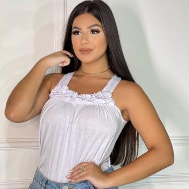 Imagem de Blusa Regata Feminina Franzida - GK TODA BELA