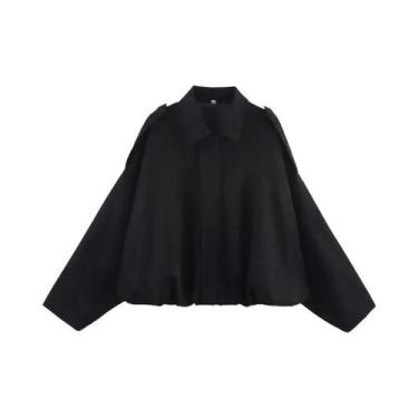 Imagem de Jaqueta Elegante Feminina De Manga Longa Solta Para O Outono, Casacos 