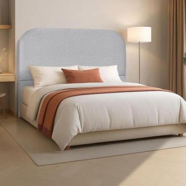 Imagem de Cabeceira Cama Box Casal 160 cm Estofada Revestida em Linho Premium - 