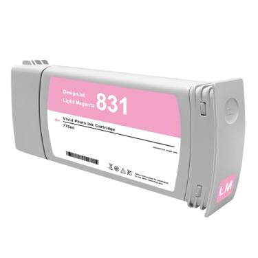 Imagem de Dikarsum Cartucho de tinta magenta claro 831 CZ687A 831A Tintas de látex 775 ml Substituição para HP 831 para impressora de látex 310 315 330 335 360 365 370 570