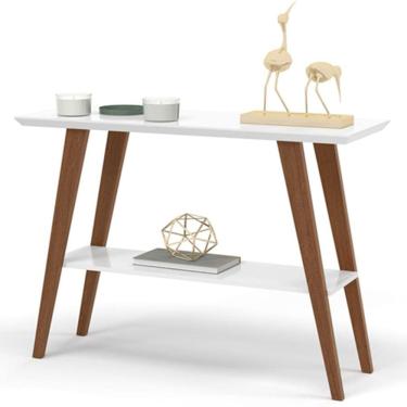 Imagem de Aparador Slim Times Branco Amadeirado