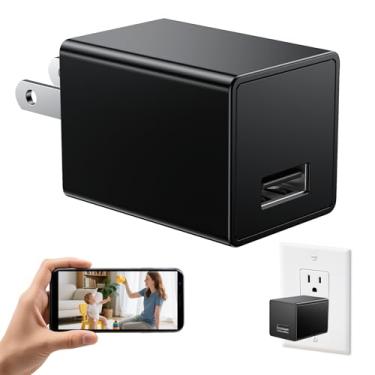 Imagem de Carregador USB inteligente 1080p sem fio, câmera de segurança interna, monitor de bebê, câmera de segurança oculta, detecção de movimento com aplicativo Live Feed