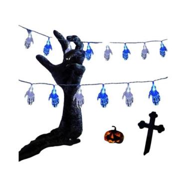 Imagem de Luzes De Cordão De Esqueleto De Halloween 3M Com 20 LEDs, Operadas a B