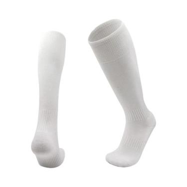 Imagem de Meias Esportivas Unissex Respiráveis Acima Do Joelho Para Futebol, Rug