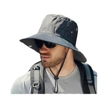 Imagem de Chapéu De Verão Masculino Com Aba Larga, Protetor Solar, Boné De Pesca