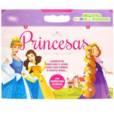 Imagem de Livro - Megapad - Colorir & Atividades: Princesas