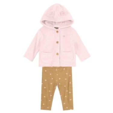 Imagem de Conjunto infantil menina floral delicado Mundi Rosa-Feminino