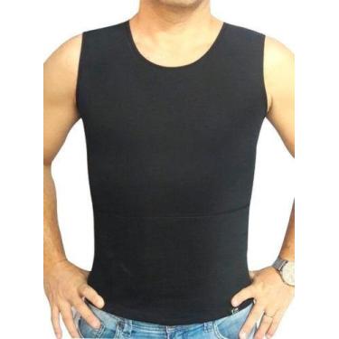 Imagem de Cinta Modeladora Masculina Slim Less Now Auxilia Na Postura, Preto, G