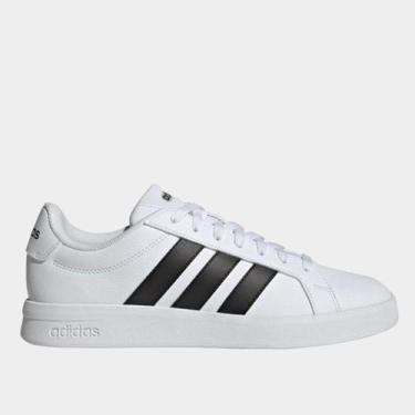 Imagem de Tênis Adidas Grand Court Base 3.0 Masculino, Branco, 42