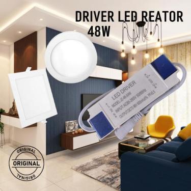 Imagem de 5 Reator Led Driver 48w/ 72-96v Plafon Embutir Sobrepor 600m - DEL