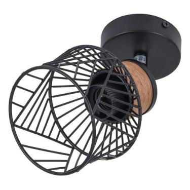 Imagem de Spot De Sobrepor 1 Lampada Kanel Preto Inspire