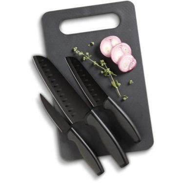 Imagem de Jogo De Facas E Tábua 4 Peças Slice Craft 92287.04 Oster