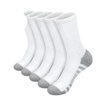 Imagem de Meias Masculinas De Performance Com Amortecimento E Respirabilidade, 5
