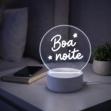 Imagem de Luminária de Escrever LED Acrílico Redonda Branco Frio 3mm - Top Útil