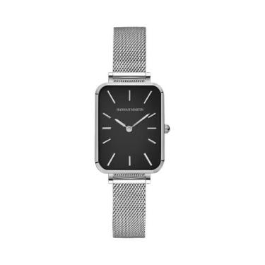 Imagem de Relógio Feminino Quadrado De Moda HANNAH MARTIN Com Movimento Japonês,