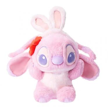 Imagem de Pelúcia Stitch 27 cm de Altura, Coleção Lilo & Stitch para Crianças, MINISO, Rosa