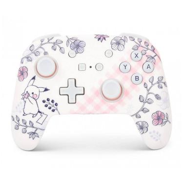 Imagem de Controle sem fio PowerA Enhanced Wireless para Nintendo Switch Pikachu Garden com bateria recarregável e botões traseiros mapeáveis