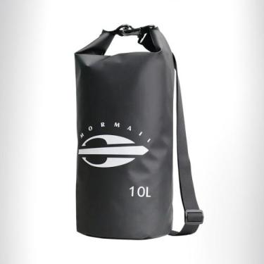 Imagem de Bolsa Estanque Mormaii 10L Impermeável PVC Dry Bag Original Cor:Preto,