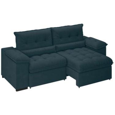 Imagem de Sofá Retrátil Reclinável 3 Lugares Suede Veludo - Arezzo BestHouse, Pe