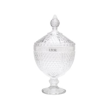 Imagem de Bomboniere / Potiche de Cristal Bico de Jaca Perseu - Lyor, Transparen
