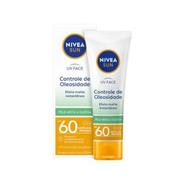 Imagem de Protetor Solar FPS 60 Sem Cor NIVEA Efeito Matte Toque Seco 50g - Níve