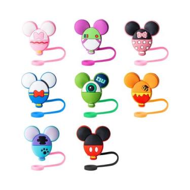 Imagem de Capas De Canudo Em Formato De Ratinhos Fofos Para Copo Stanley, 8 Peça